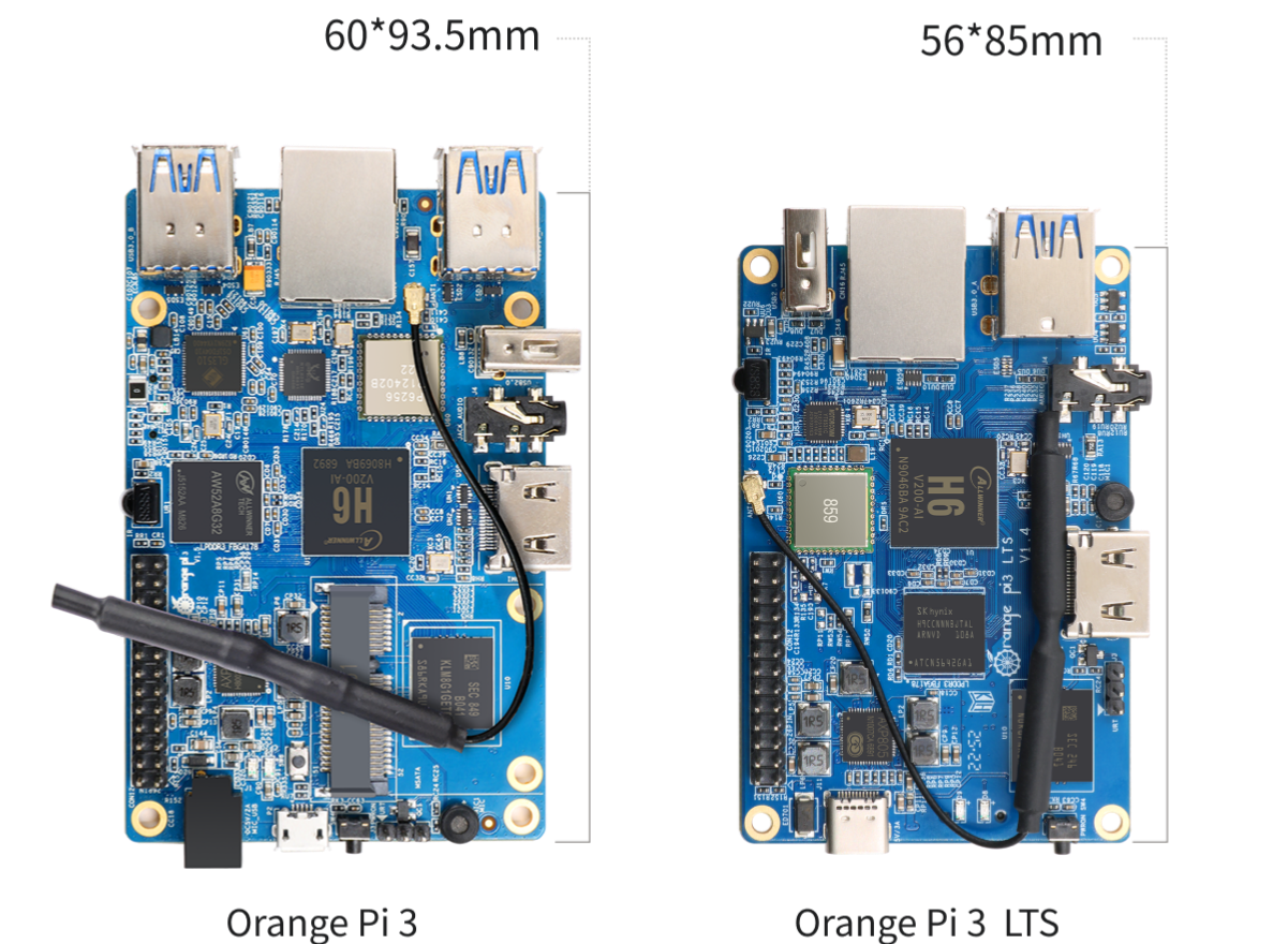 Orange Pi 3 LTSOrange Pi 3 LTS